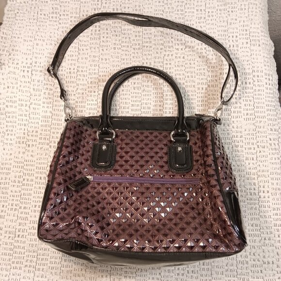 Charming Charlie textured color block 3 way handbag, shoulder bag, crossbody - Picture 2 of 15